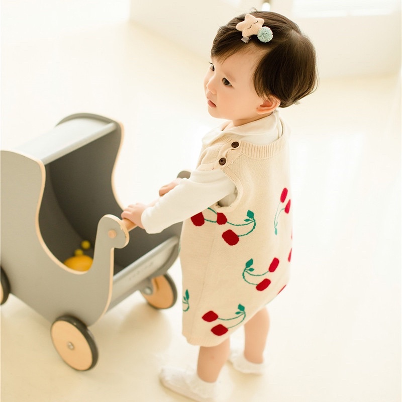 Cerry knit romper bayi