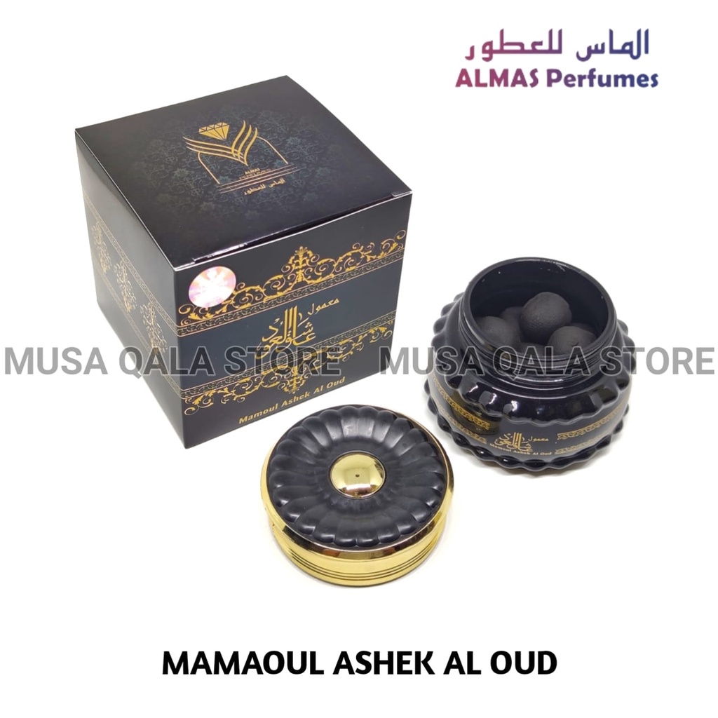 Bakhour Mamoul Almas Ashek Al Oud Bukhur Mamul Mamol Bakhoor Mamool Buhur Asli Saudi 60gr Pengahrum Ruangan Aromaterapy