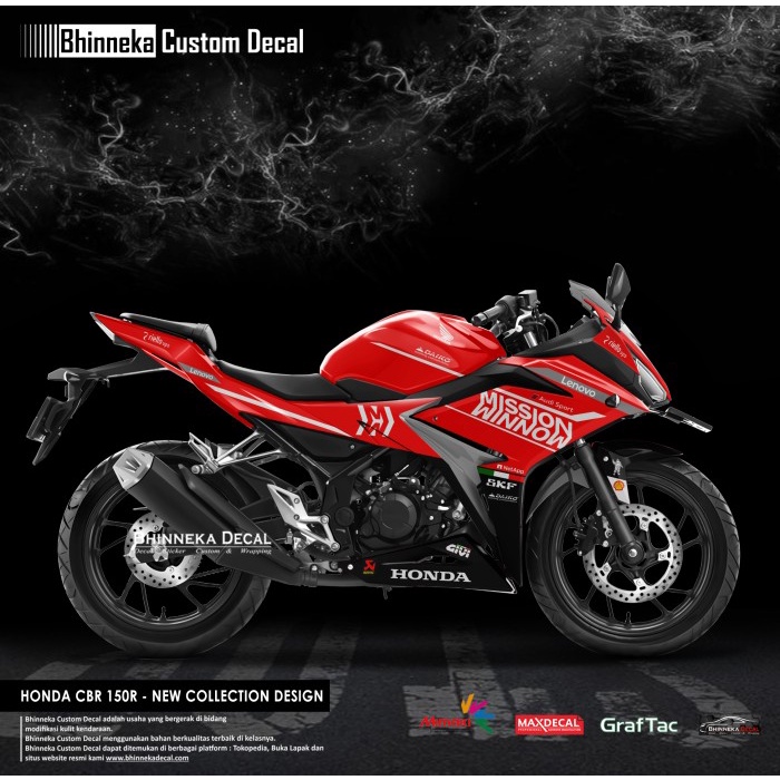 DECAL REGULER CLASS CBR 150 R MISSION WINNOW