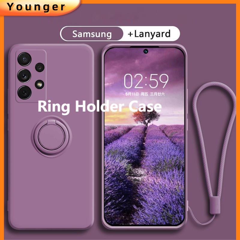 Casing Silikon Samsung Galaxy S20 FE S20 plus S20 ultra S21 plus S21 ultra Multifungsi Dengan Ring Holder Magnetik