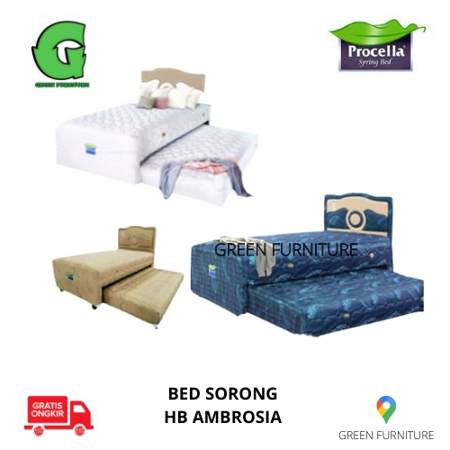 spring bed sorong 2in1 bed sorong bed dorong procella polos