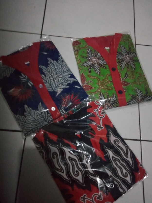 Piyama Batik Anak Setelan Batik Anak Usia 1-5 Tahun Cowok Cewek Bahan Katun Produksi Sendiri.
