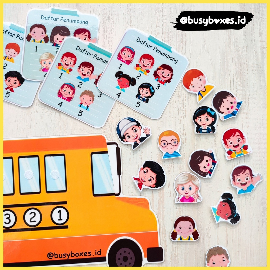 [busyboxes.id] Busy Page Worksheet paud worksheeet tk busypages busypage kids on the bus