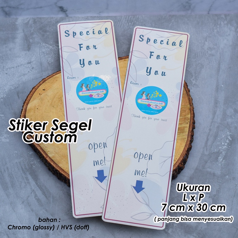 

Stiker Segel Custom Hampers / Kemasan Kotak/ Kemasan Box / segel giftbox Berkualitas dan Murah