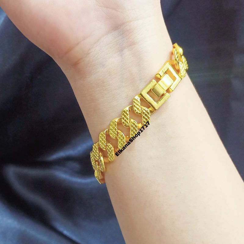 GELANG TANGAN TREND SISIK NAGA PRIA WANITA+CINCIN PERHIASAN EMAS KOREA ANTI KARAT 216