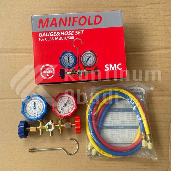 DOUBLE TESTING MANIFOLD SET | R22 R32 R410 R134A