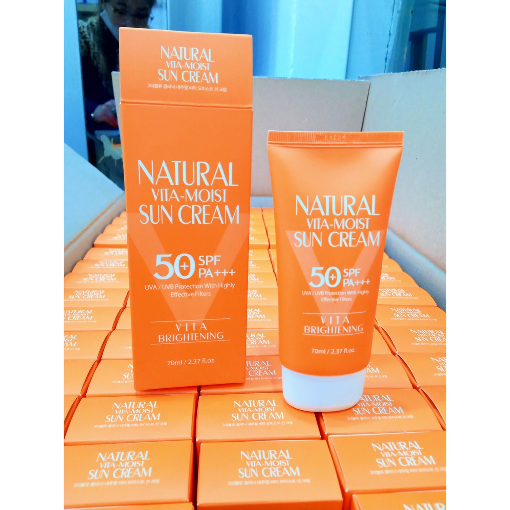 3W CLINIC Natural VITA-MOIST Sun Cream 70ml