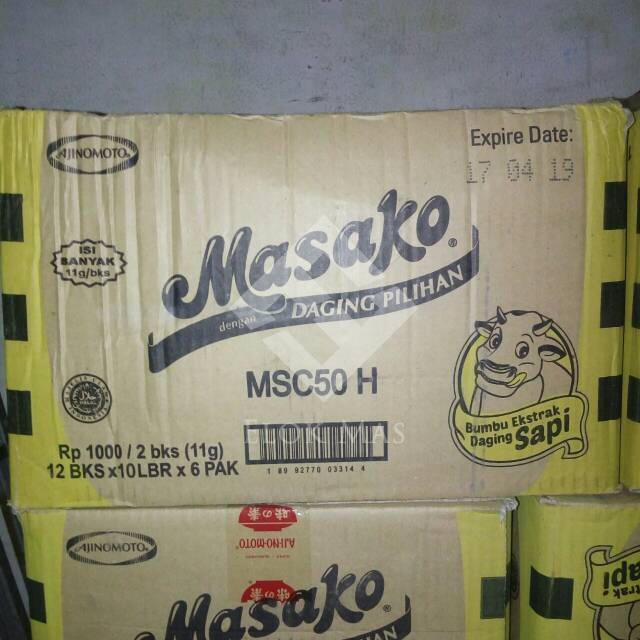 Masako Sapi 11gr per DUS (6 pack x 120 sachet) Penyedap ...