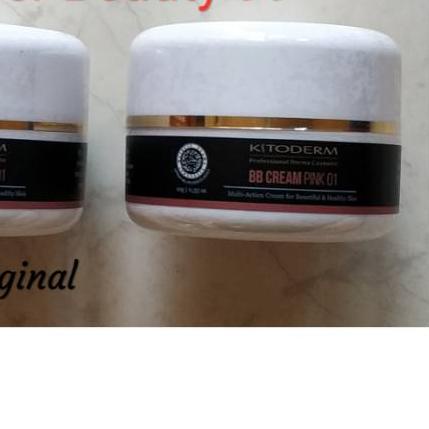 ⅍ Kitoderm BB cream pink 01 SPF 50 - bb krim alas bedak warna pink ☏