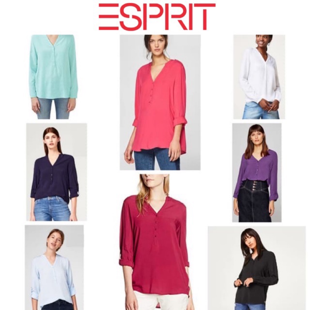ESPRIT Kemeja Blouse Branded Wanita ESPRIT Shirt Woman ESPRIT Kemeja Blouse Branded Wanita ESPRIT Shirt Woman