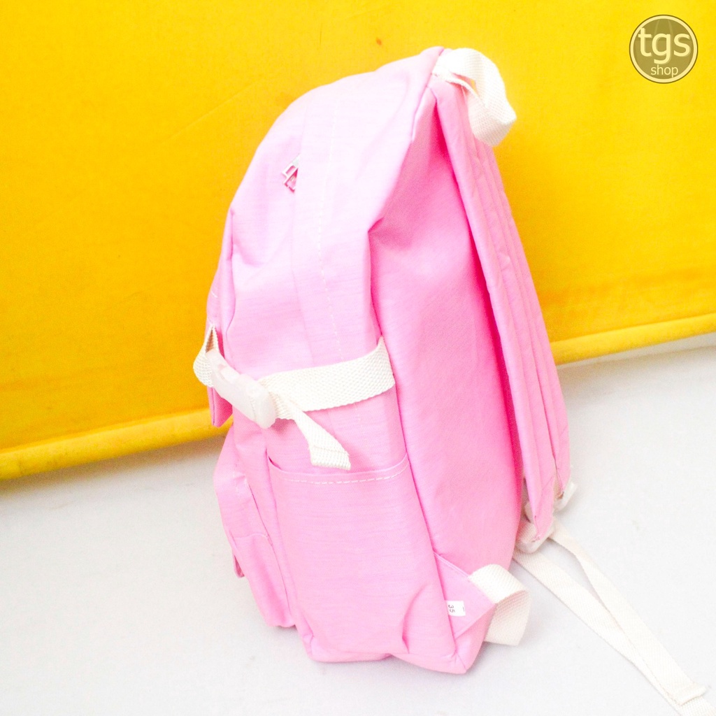 Tas Ransel Anak Perempuan Polos Tas Ransel Sekolah Wanita SD SMP Kekinian Ransel Murah Backpack Model Korea