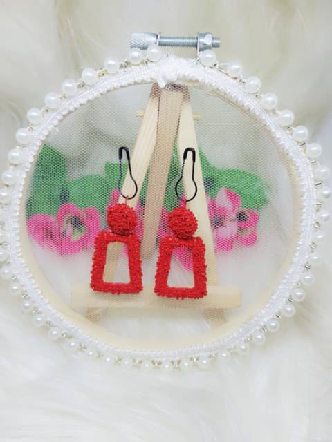 A43 Anting hijab petak mini