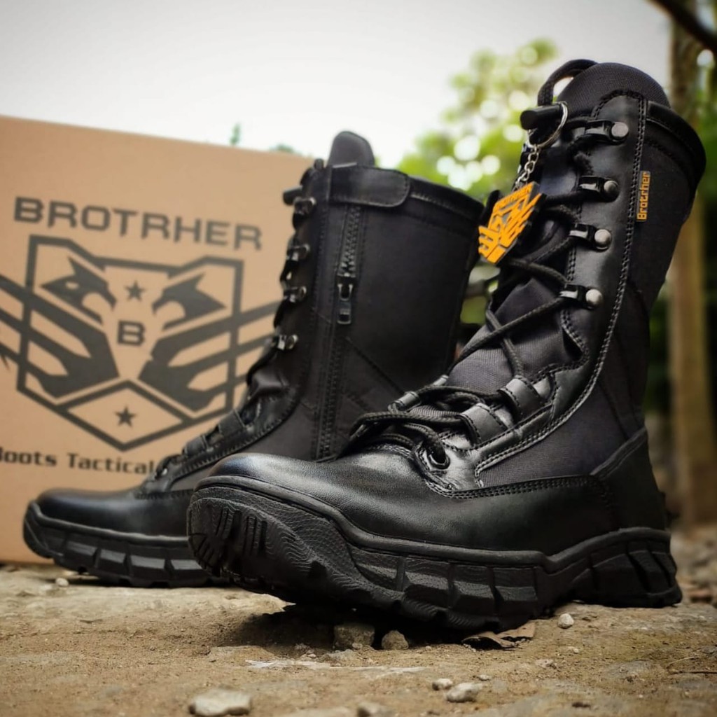 SEPATU PDL BROTRHER GEN6 KULIT ASLI SEPATU PDL TNI POLRI SECURITY SATPAM SEPATU BOOTS PRIA WANITA