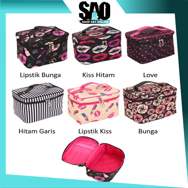 SAO - K502 (UK BESAR) Tas Kosmetik Motif / Tas Multi Fungsi / Bag Travel Make up
