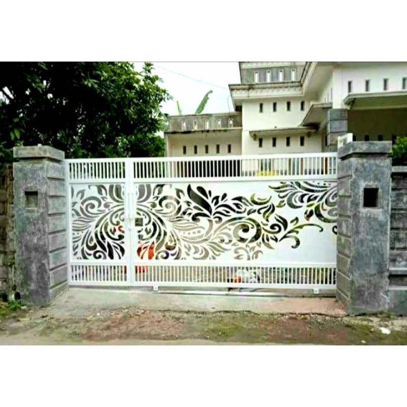 Jual Pintu pagar plat cutting besi | Shopee Indonesia