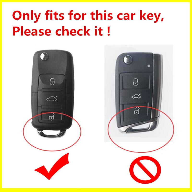 Cover Case Kunci Mobil Bahan Kulit+TPU Untuk Volkswagen VW POLO Tiguan Passat B5 B6 B7 Golf EOS Scirocco BEETLE TOURAN TOUAREG LAVIDA Jetta MK6 Octavia Aksesoris