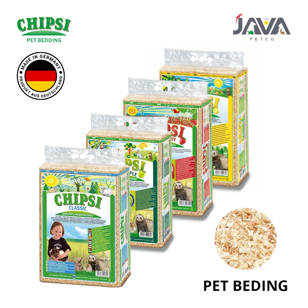 CHIPSI Pet Bedding Serbuk Kayu Hamster/Marmut Wood Pet Litter 3,2 kg