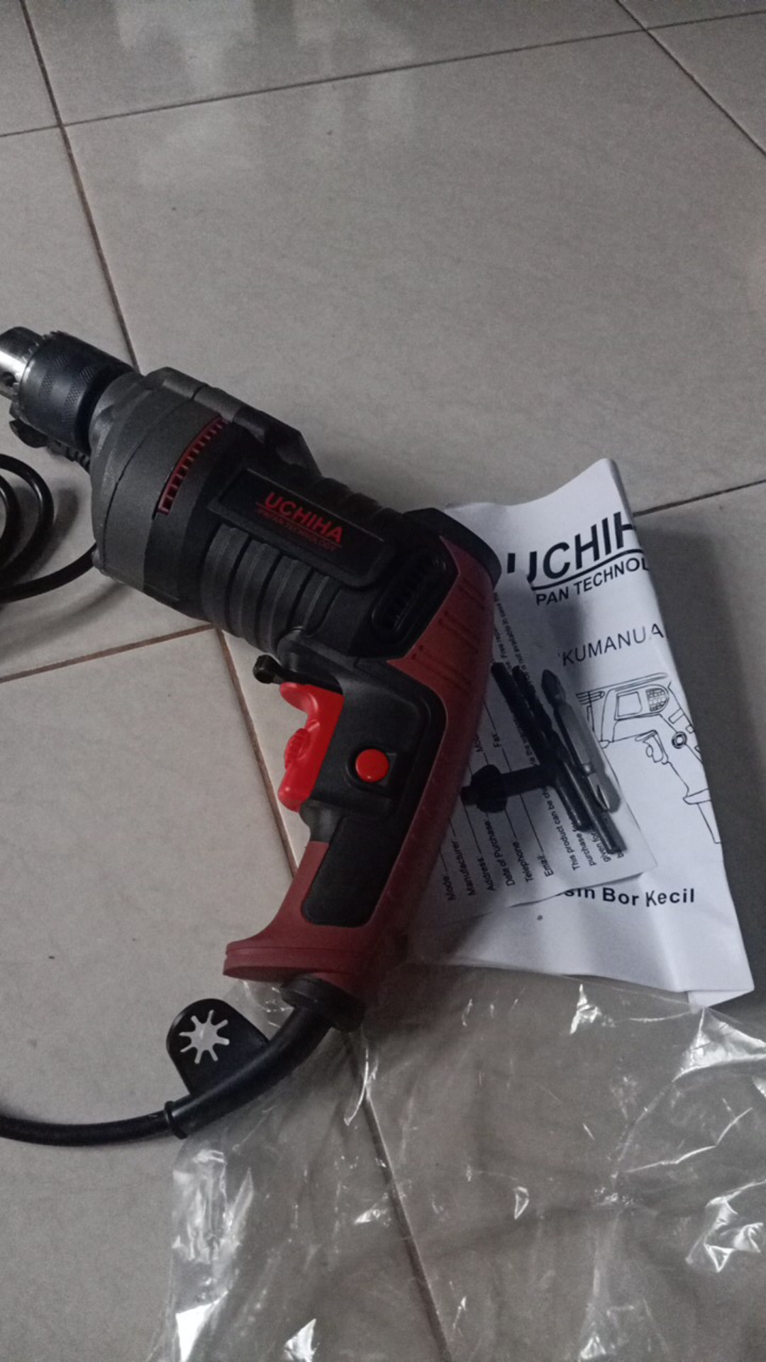 Promo!mesin Bor Tangan Listrik 13mm Impact Drill Tembaga Asli Beton Besi Kayu Japan