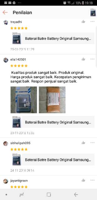 Baterai Original J2 Prime J2 Core J2 Pro A2 Core J3 2016 J5 G530 Grandprime Duos Original Batre Battery Bat