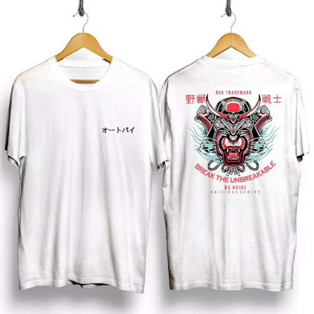 Fourfashion Kaos Pria Kaos Distro BREAK THE UNBREAKABLE White CN681