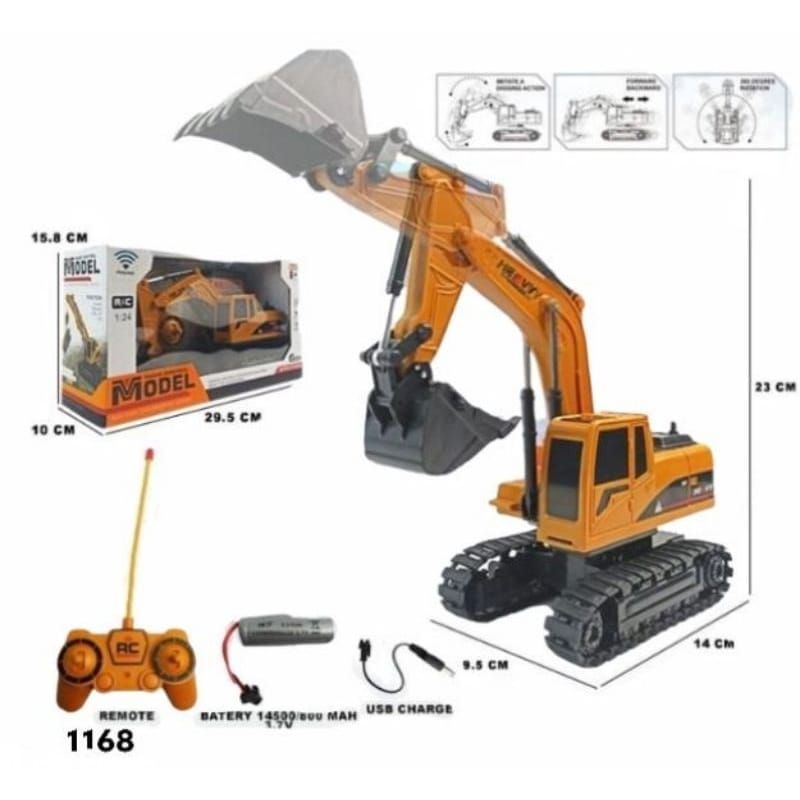 Remote Control Truck Keruk  Excavator  Alat Berat Mainan Rc Truk Pasir