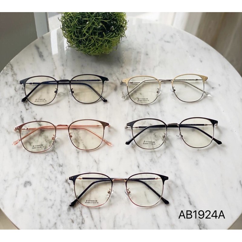 Frame kacamata 1924 citra kirana classic besi kotak fashion pria wanita