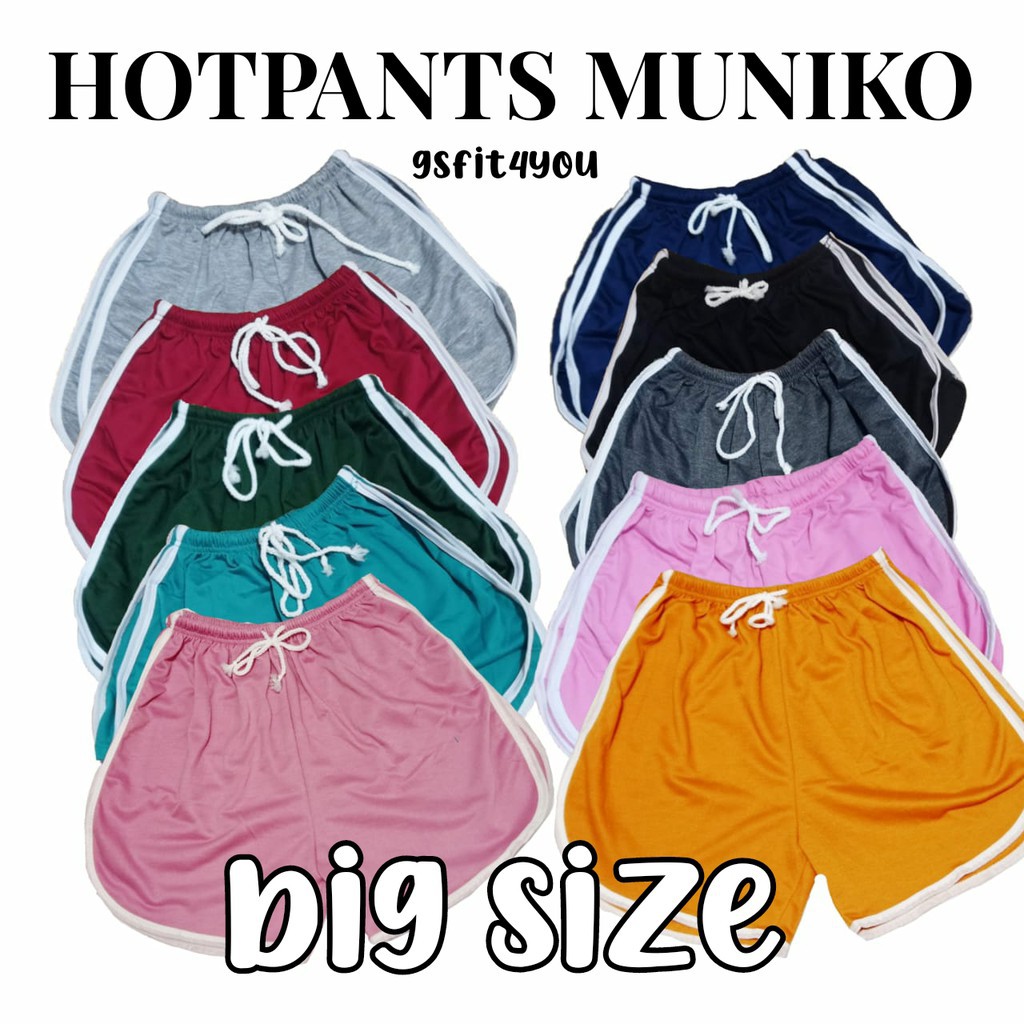 HOT PANTS JUMBO WANITA | CELANA PENDEK SANTAI BIG SIZE XXXL