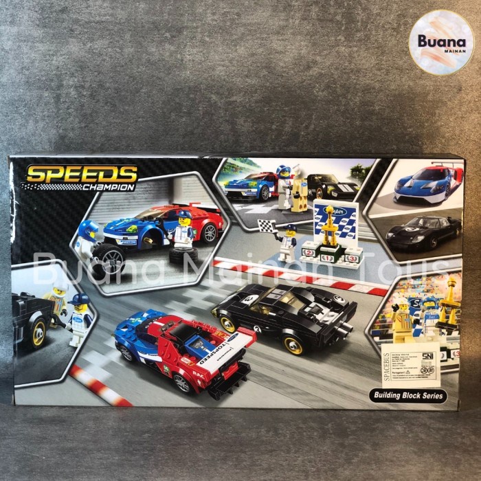 BRICKS BELA SPEEDS CHAMPION FORD GT #10780 MAINAN EDUKASI ANAK