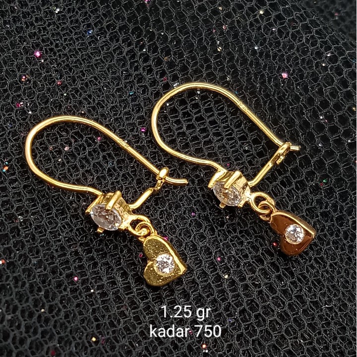 Anting Emas 17K - 1.25 gr Kadar 750 - 1437