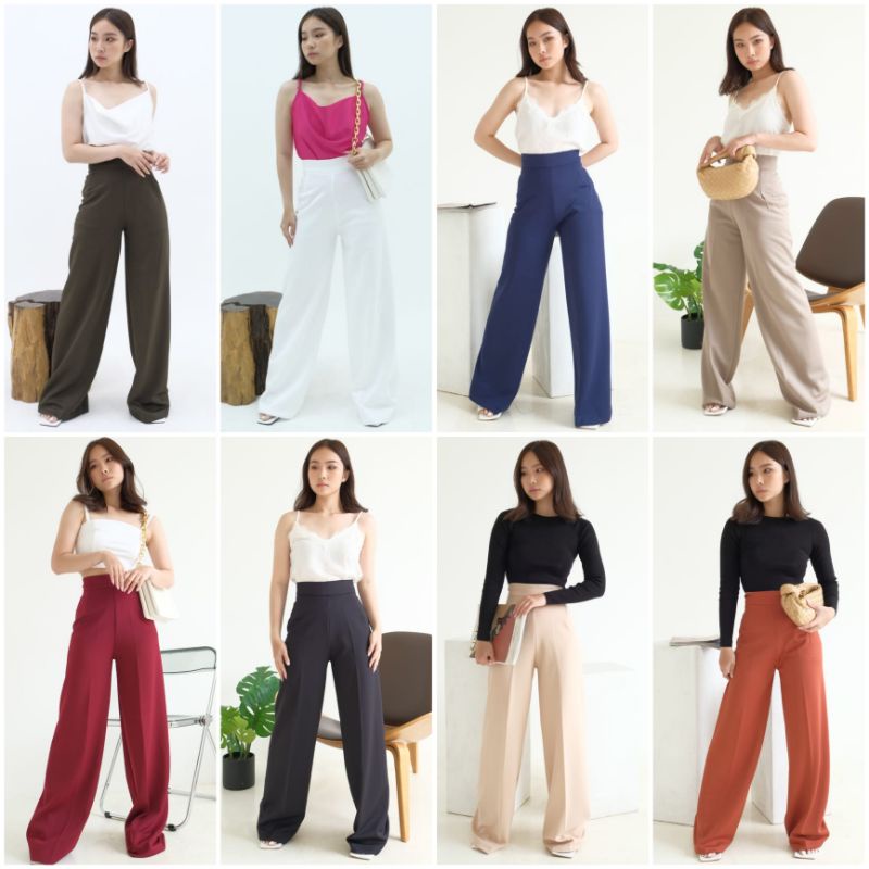 ❣️ SPECIAL PRICE ♡ PREMIUM ♡ ORIGINAL ! SUTTON CULLOTE NORMAL &amp; JUMBO BIG SIZE [ M-XL-XXL ] PLAIN EXTRA LONG WIDE PANTS / CELANA KULOT PANJANG POLOS ( HIJAB FRIENDLY )