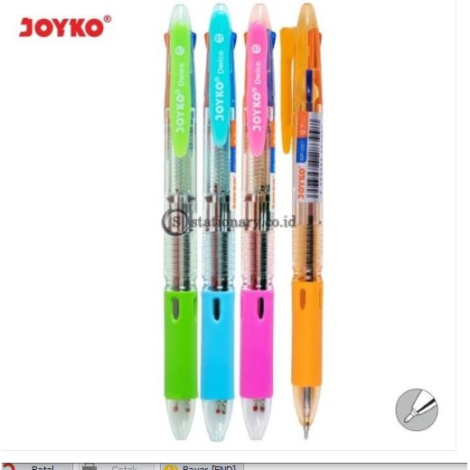 

Joyko Ballpoint 2 Warna Dwico 0.7mm(Warna Tinta Hitam Dan Merah)BP-287