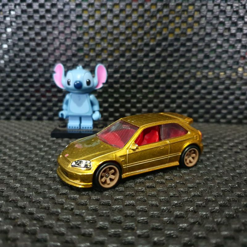 Hot Wheels Honda Civic Type R EK9 Gold emas Super Treasure Hunt THS