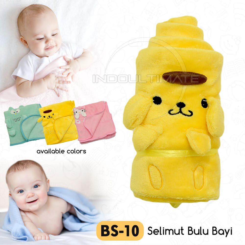 Selimut Bayi Karkter Tebal Lembut Halus JUMBO (110cmx80cm) Baby Blanket Selimut Tidur Bayi BS-10