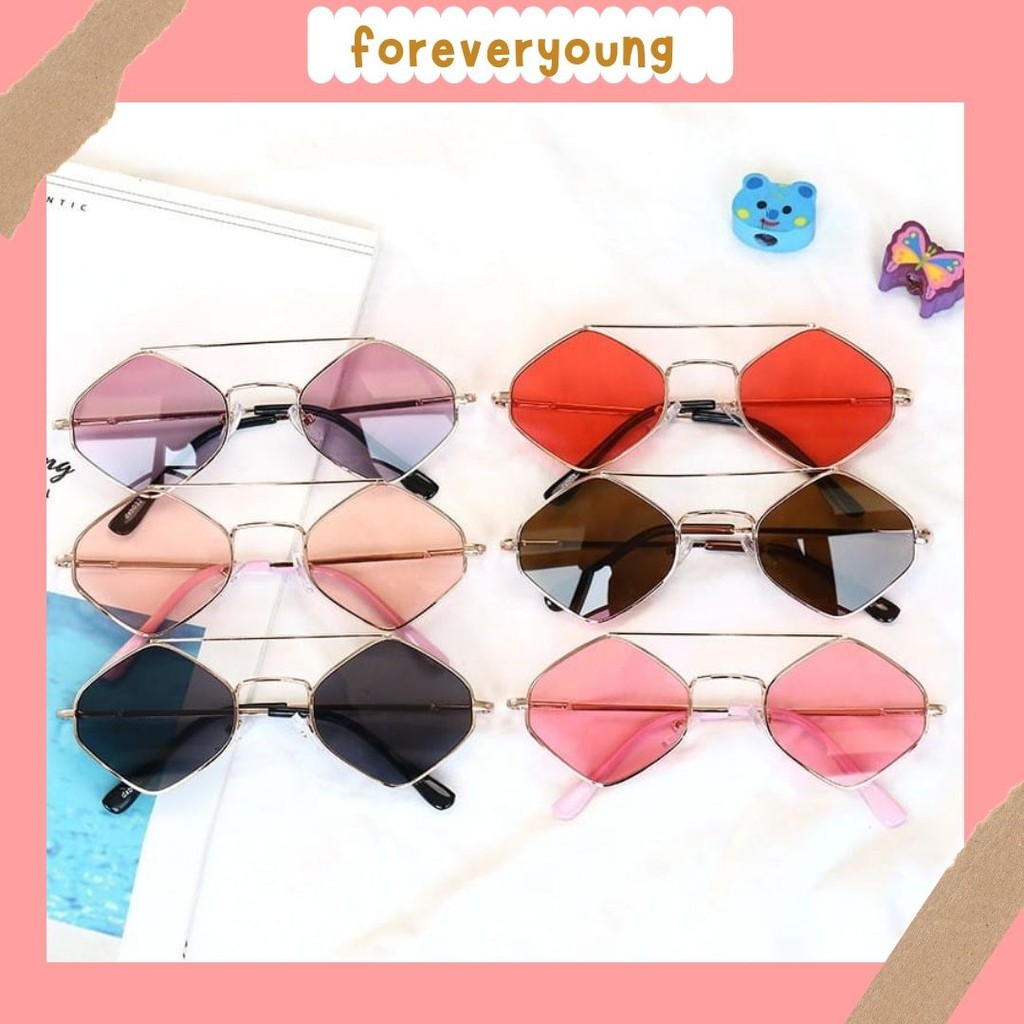 (Fy)Kacamata Fashion Wanita  Dan Pria  Kacamata  Sunglasses Import Real Pict