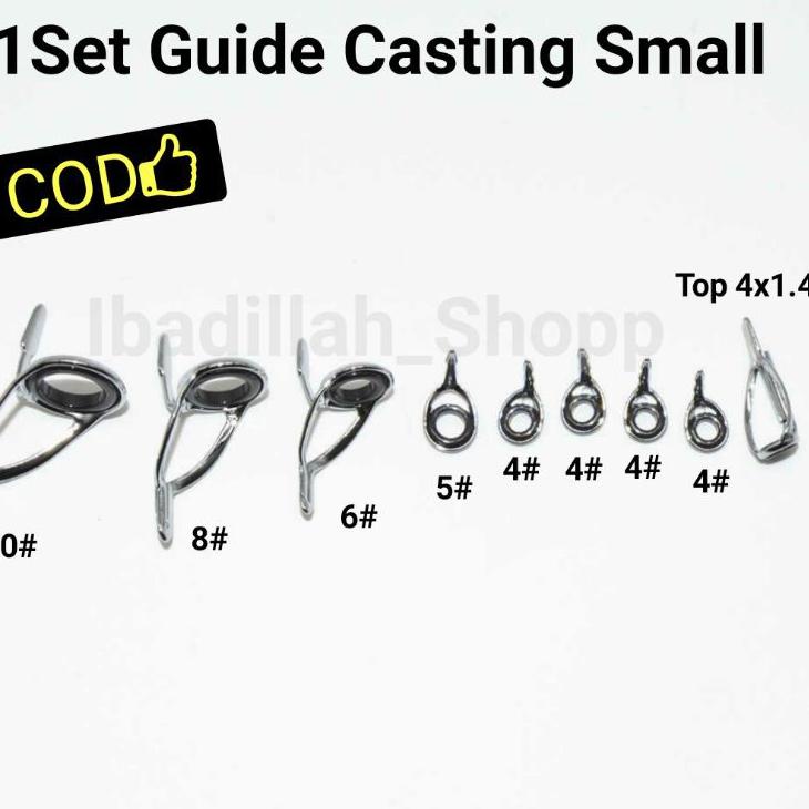 [PHC✵] ☇➩ Ring Guide / Mamarit Set Untuk Joran BC 9pcs (S~L) / Non Fuji ➩☍ Buruan Beli ⌒ )