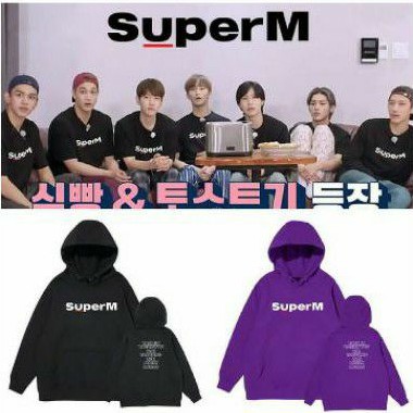 S - XXXXXL(6XL) Jaket Hoodie Pullover KPOP SUPERM SM JUMBO BIGSIZE OVERSIZE Taeyong Kai Mark Ten