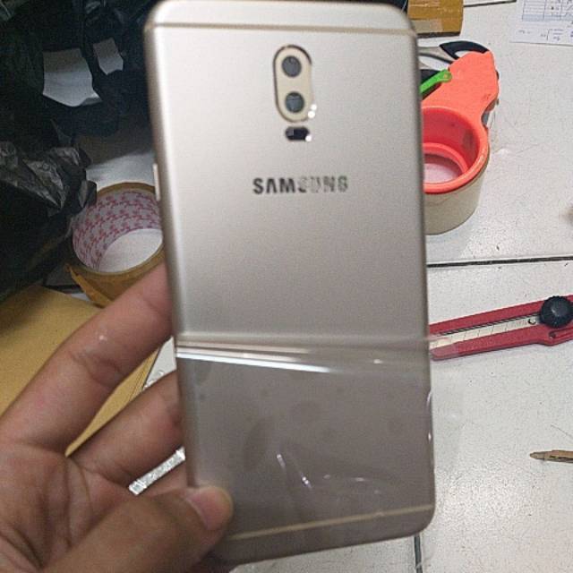 Housing casing fullset Samsung J7 Plus Original C710F J7+ Backdoor Cover Case Baterai Kesing