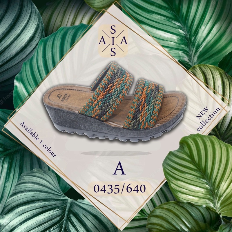 Promo Buy 1 Get 1 sandal wedges sol 5 ,cm.NEW COLLECTION SENDAL WANITA IMPORT SENDAL TURKI ORIGINAL 