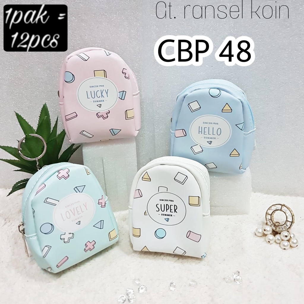 dompet koin ransel tas mini gantungan kunci CBP48 shapes