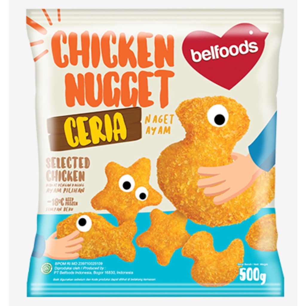 Jual Belfoods Chicken Nugget Ceria 170, 250, 500 Gr | Shopee Indonesia