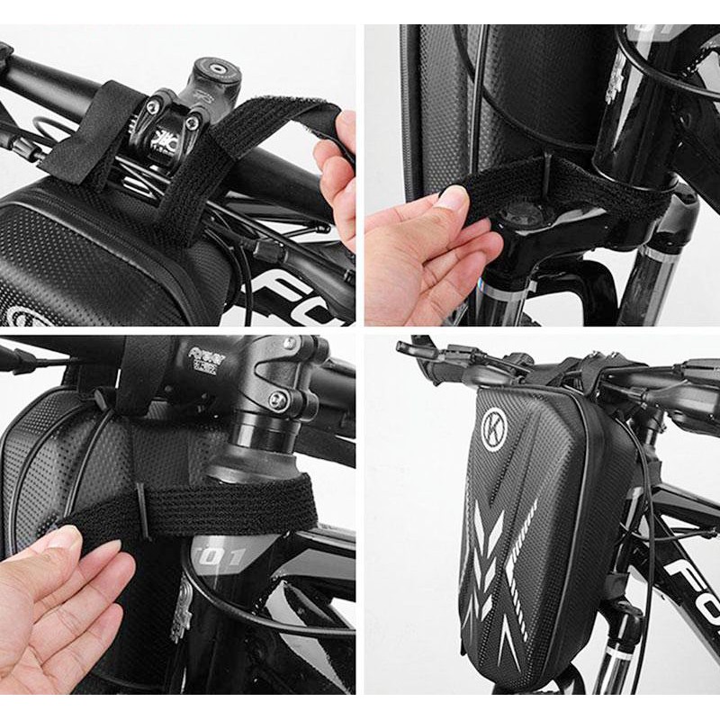 Tas koper sepeda MTB seli Tas Depan Sepeda MTB Front Bag Bicycle Hard Shell Tas Koper Depan Tas Stan