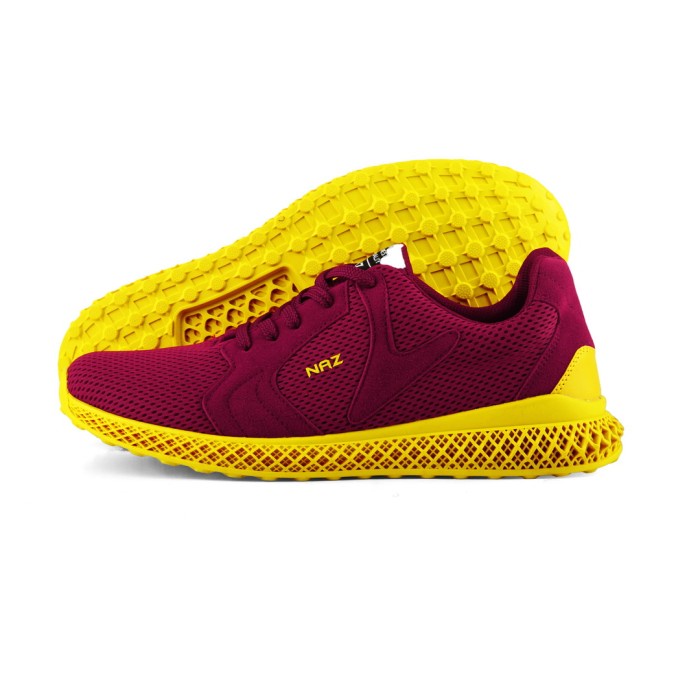 DK01 X NAZREAL Sepatu Sneakers SportyPria Maroon Terbaru Dominic