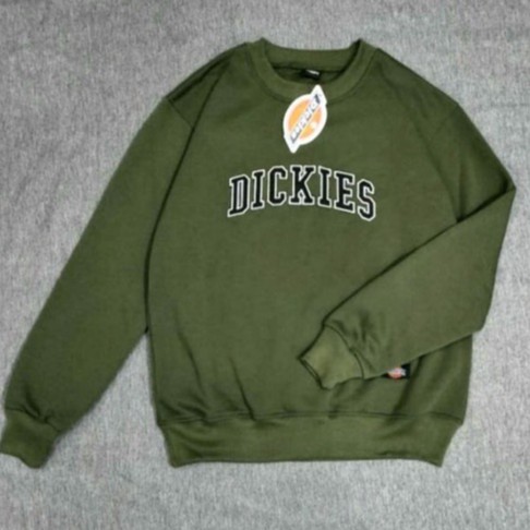 Sweater Pria/Sweatshirt Dickies Crewneck Hitam Full/Sweater Pria Wanita Terbaru/Sweater Diskies/Cod