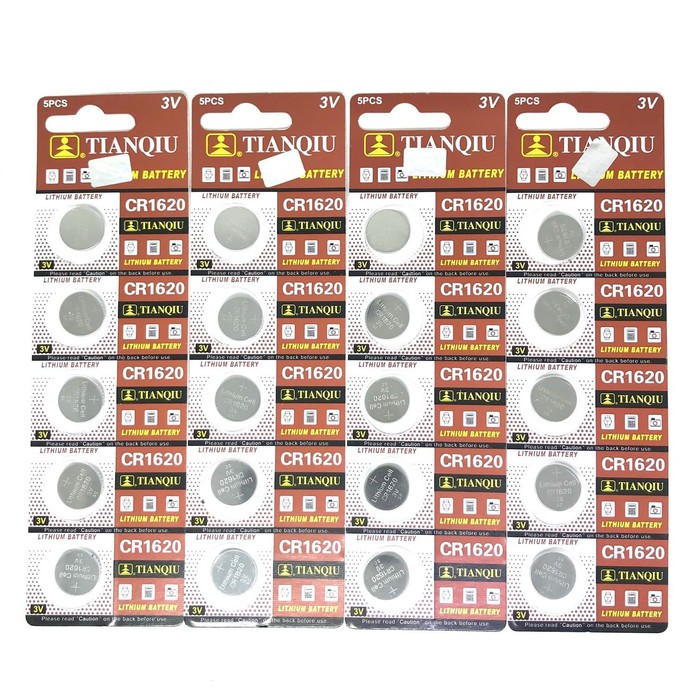 5PC BATERAI KANCING CR1620 BUTTON CELL  CR 1620 ECR LM