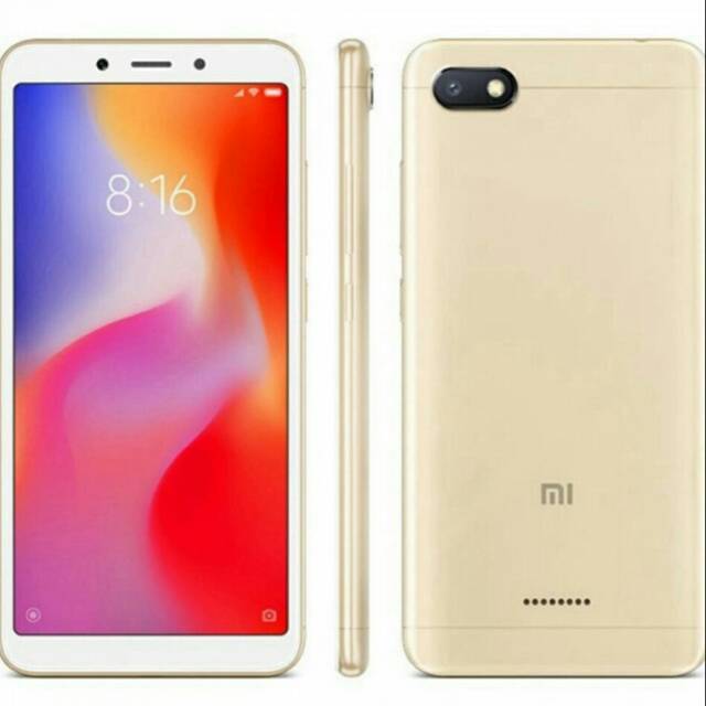 Hp XIAOMI REDMI 6A RAM 2GB INTERNAL 16GB GARANSI DISTRIBUTOR 1TAHUN