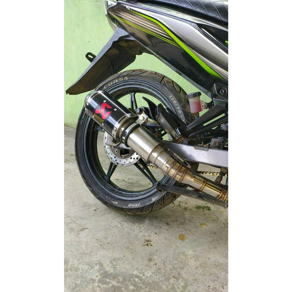 Knalpot Racing Akrapovic Gp M1 Lorenzo Carbon Jupiter Mx 135 New Z1 150 King Old