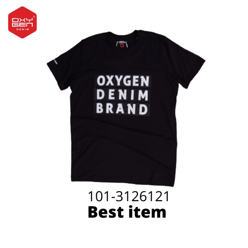 Kaos oxygen denim 2612 hitam
