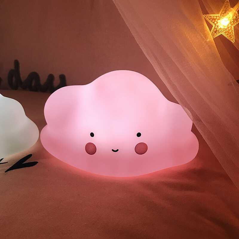 ☛TK☚ R202 LAMPU TIDUR MOTIF AWAN / BINTANG / BULAN LED LAMPU TIDUR BATERAI BERKUALITAS  IMPORT