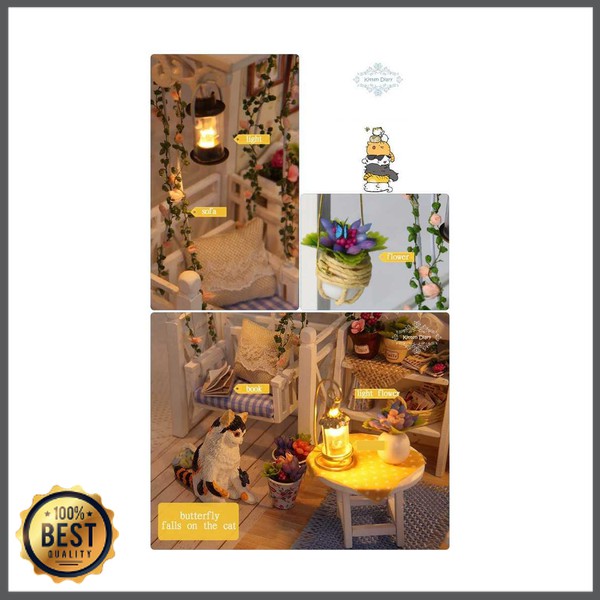 TG-MA088 Cute Room Miniatur Rumah Boneka 3D DIY 1:24 - 3013