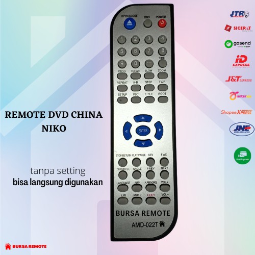 Remot / REMOTE DVD CHINA NIKO - ECERAN Dan GROSIR